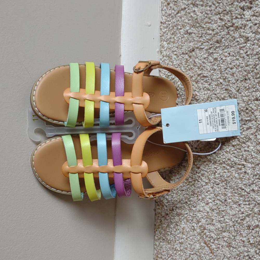 Cat & Jack Girls Sandals NWT Size 11